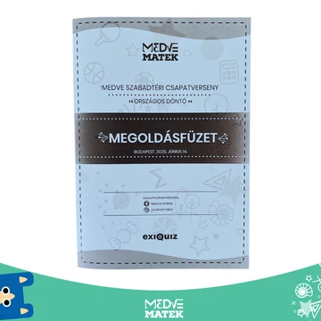 Medve Matek országos döntő 2025 - megoldásfüzet